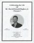 Primary view of [Funeral Program for Harold Ronald Hughes, Jr., February 26, 2011]