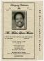 Primary view of [Funeral Program for Melvin Lewis Martin, February 23, 2010]