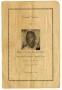 Thumbnail image of item number 1 in: '[Funeral Program for Earl Young Ricardson, July 20, 1941]'.