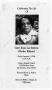 Primary view of [Funeral Program for Rosie Lee Roberts, January 2, 2004]