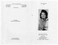 Thumbnail image of item number 3 in: '[Funeral Program for Josie L. Rochester, December 26, 1986]'.