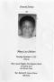 Pamphlet: [Funeral Program for Mary Lou Shelton, November 9, 1993]