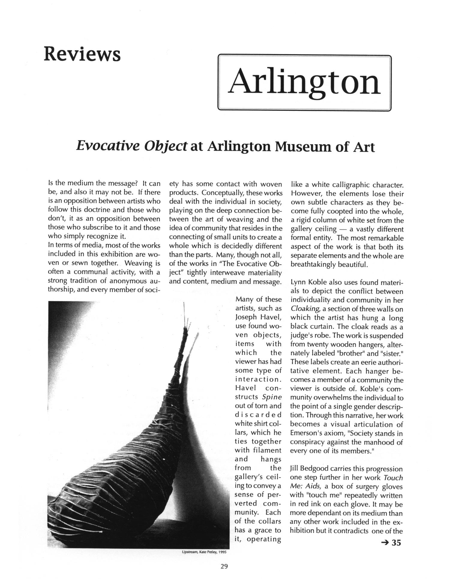Art Lies, Volume 8, August-September 1995
                                                
                                                    29
                                                