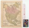 Thumbnail image of item number 1 in: 'Map of North America: engraved to illustrate Mitchell's school and family geography.'.