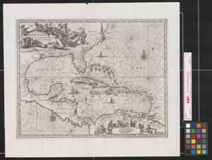 Primary view of object titled 'Insulae Americanae in Oceano Septentrionali cum terris adiacentibus.'.