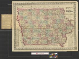 Primary view of object titled 'G. Woolworth Colton's township map of the state of Iowa.'.