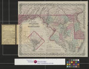 Primary view of object titled 'Colton's Delaware and Maryland.'.