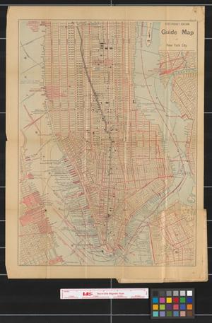 Primary view of object titled 'Guide Map of New York City.'.