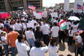 Thumbnail image of item number 1 in: '[Crowd Gathers Outside Dallas City Hall, March 26, 2006]'.
