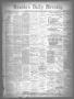 Newspaper: Houston Daily Mercury (Houston, Tex.), Vol. 5, No. 306, Ed. 1 Saturda…