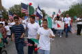 Primary view of [Group of protesters with flags]