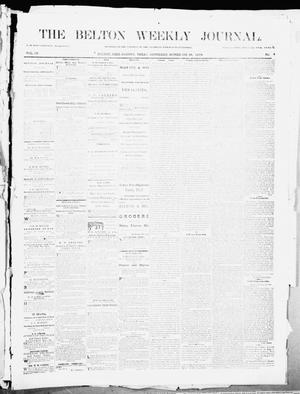 Primary view of object titled 'The Belton Weekly Journal (Belton, Tex.), Vol. 4, Ed. 1 Saturday, November 26, 1870'.