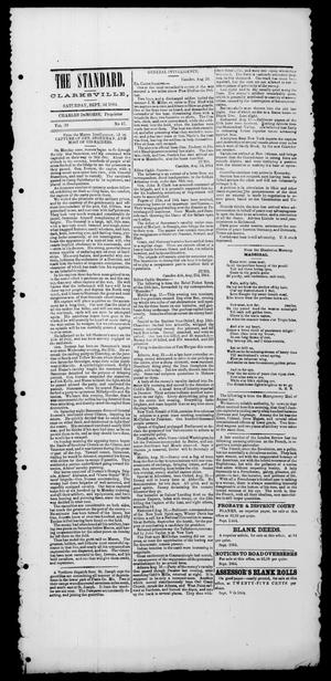 Primary view of object titled 'The Standard. (Clarksville, Tex.), Vol. 20, No. 47, Ed. 1 Saturday, September 3, 1864'.