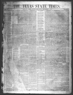 Primary view of object titled 'The Texas State Times (Austin, Tex.), Vol. 2, No. 2, Ed. 1 Saturday, December 9, 1854'.