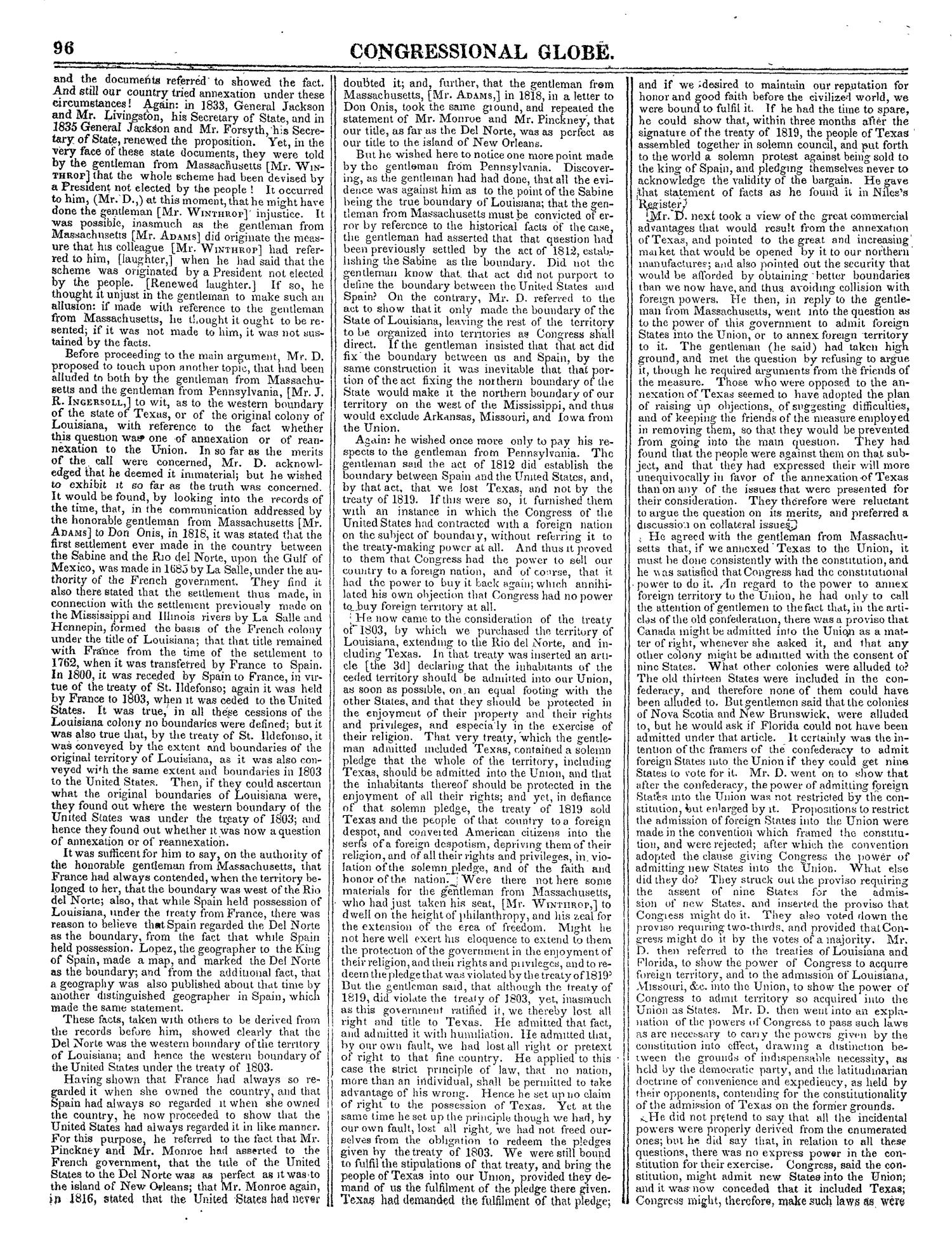 The Congressional Globe, Volume 14: Twenty-Eighth Congress, Second Session
                                                
                                                    96
                                                