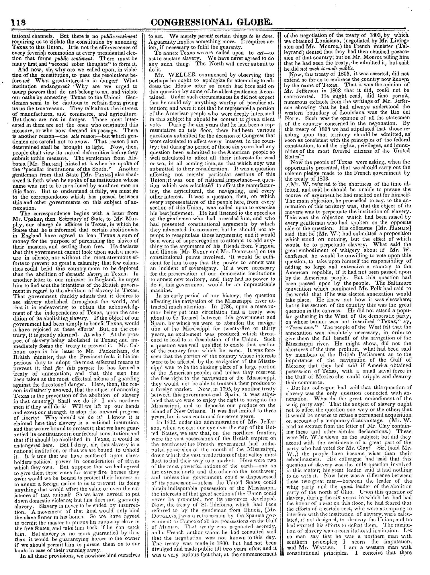 The Congressional Globe, Volume 14: Twenty-Eighth Congress, Second Session
                                                
                                                    118
                                                
