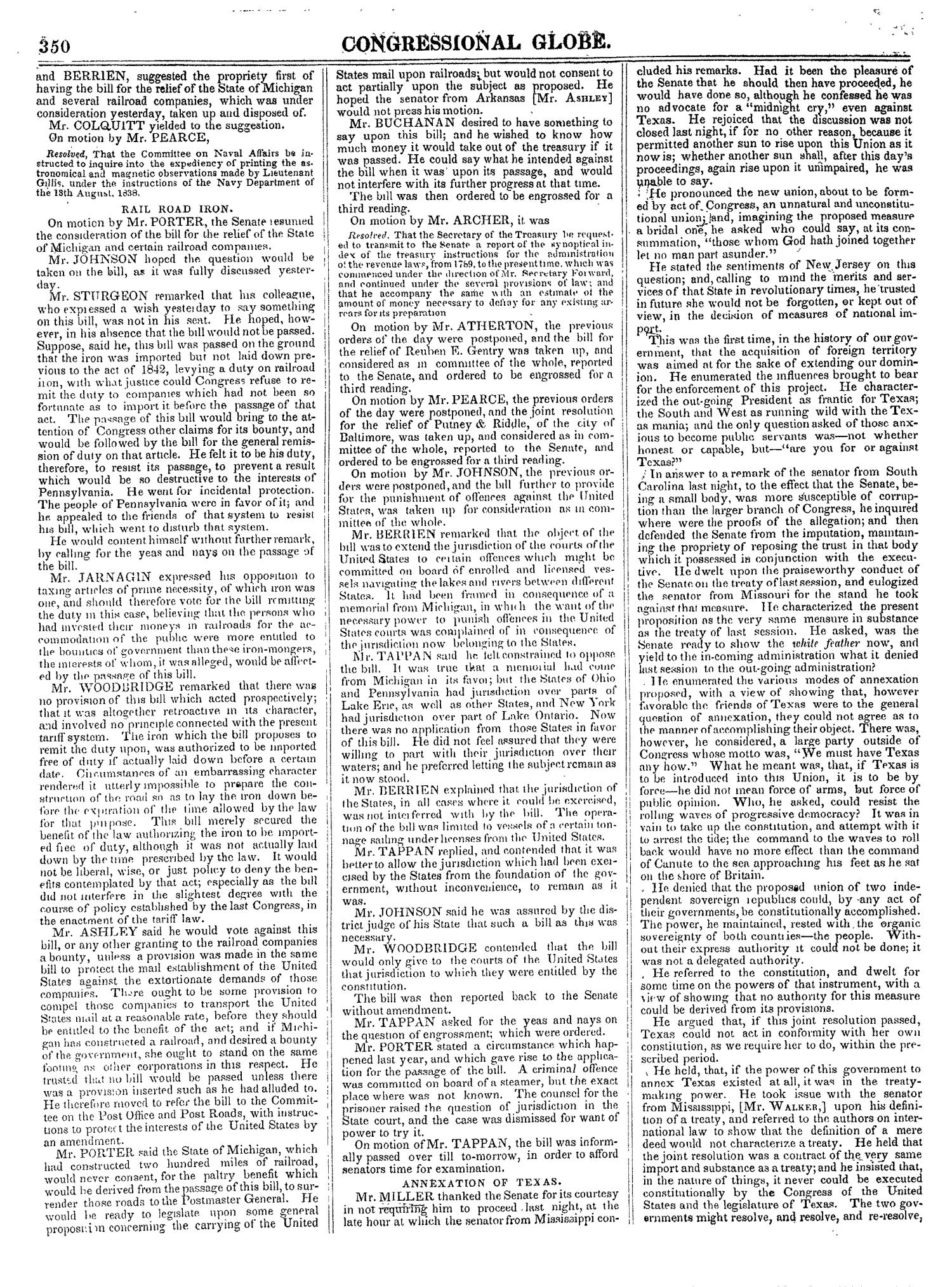 The Congressional Globe, Volume 14: Twenty-Eighth Congress, Second Session
                                                
                                                    350
                                                