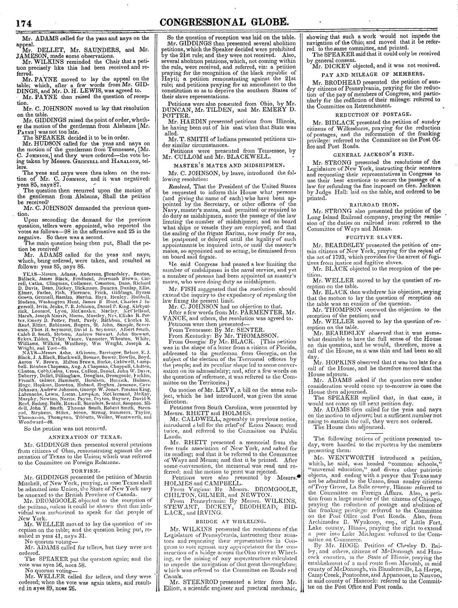 The Congressional Globe, Volume 13, Part 1: Twenty-Eighth Congress, First Session
                                                
                                                    174
                                                