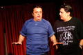 Primary view of [Two men perform a theater skit]