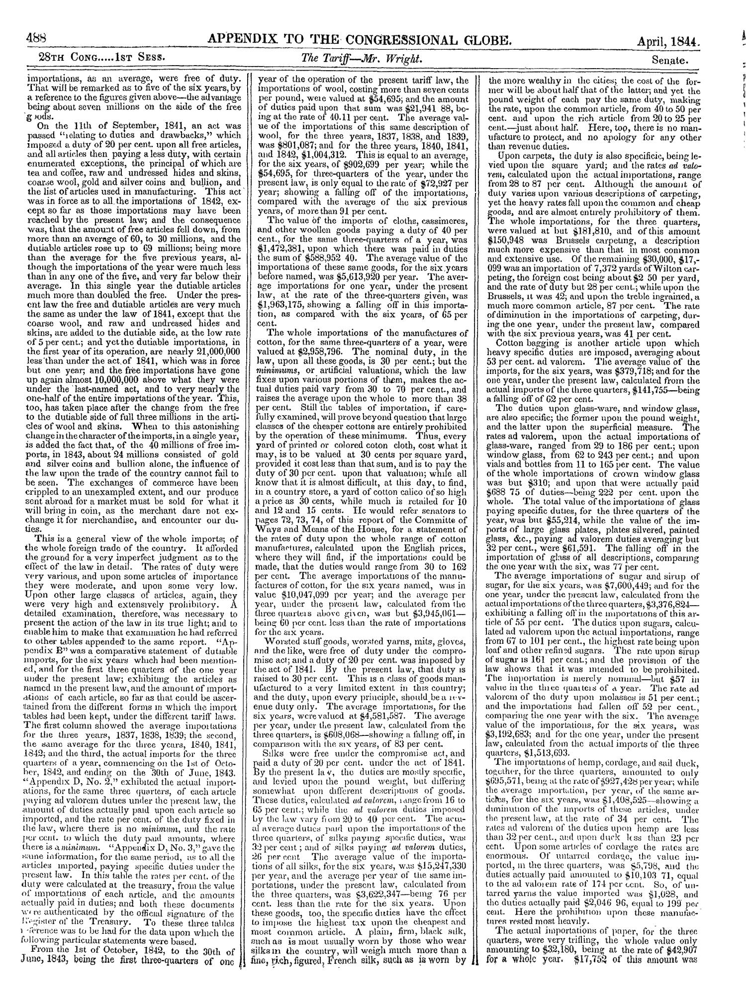 The Congressional Globe, Volume 13, Part 2: Twenty-Eighth Congress, First Session
                                                
                                                    488
                                                