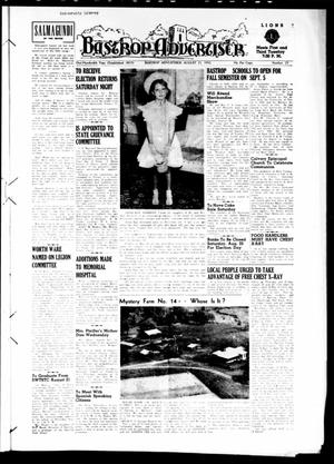 Primary view of object titled 'Bastrop Advertiser (Bastrop, Tex.), Vol. 100, No. 25, Ed. 1 Thursday, August 21, 1952'.
