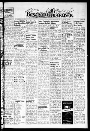Primary view of object titled 'Bastrop Advertiser (Bastrop, Tex.), Vol. 105, No. 47, Ed. 1 Thursday, January 23, 1958'.