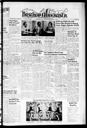 Primary view of object titled 'Bastrop Advertiser (Bastrop, Tex.), Vol. 107, No. 29, Ed. 1 Thursday, September 17, 1959'.