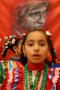 Primary view of [Dancer looks into the camera at Cesar Chavez School in Fort Worth, Texas]