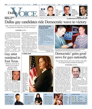 Primary view of object titled 'Dallas Voice (Dallas, Tex.), Vol. 23, No. 26, Ed. 1 Friday, November 10, 2006'.