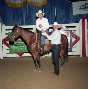 Primary view of object titled 'Cutting Horse Competition: Image 1991_D-245_04'.
