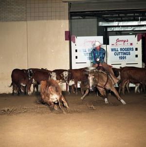 Primary view of object titled 'Cutting Horse Competition: Image 1991_D-8_01'.