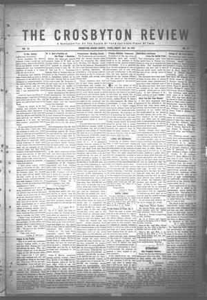 Primary view of object titled 'The Crosbyton Review. (Crosbyton, Tex.), Vol. 10, No. 27, Ed. 1 Friday, July 26, 1918'.