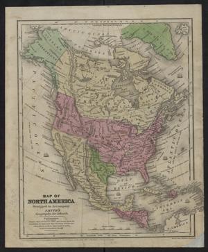 Primary view of object titled 'Map of North America : designed to accompany Smith's Geography for schools / Daniel Burgess ; eng. by Stiles, Sherman & Smith.'.