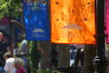 Photograph: [Orange cloth banner]