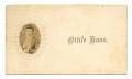 Primary view of [Calling Card with Portrait of Ottile Haas]