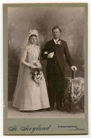 Primary view of object titled '[Wedding Portrait of August Kothmann and Lena Gammenthaler]'.