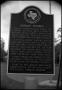 Photograph: [Photograph of the Sunday Houses Texas State Historical Marker]