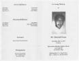 Thumbnail image of item number 3 in: '[Funeral Program for Marshall Evans, July 31, 1993]'.