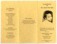 Thumbnail image of item number 3 in: '[Funeral Program for Johnnie Mae Falke, October 11, 1999]'.