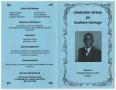 Thumbnail image of item number 3 in: '[Funeral Program for Southern Harnage, February 24, 2001]'.