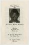 Primary view of [Funeral Program for Dennis Herman Henderson, March 24, 1983]