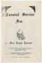 Primary view of [Funeral Program for Emma Jackson, June 17, 1965]