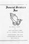 Pamphlet: [Funeral Program for Julius E. Johnson, April 5, 1971]