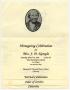 Thumbnail image of item number 2 in: '[Funeral Program for J. D. Kemple, March 14, 1992]'.