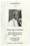 Primary view of [Funeral Program for Doyle Lee McDaniel, January 24, 1974]