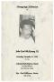 Thumbnail image of item number 1 in: '[Funeral Program for John Earl McKinney, III, December 11, 1993]'.