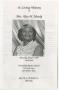 Primary view of [Funeral Program for Alice M. Moody, May 9, 1996]