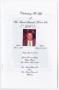 Primary view of [Funeral Program for Lewis Samuel Moore, Sr., April 26, 2002]