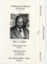 Thumbnail image of item number 1 in: '[Funeral Program for L. J. Nious, May 15, 1995]'.