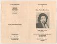 Thumbnail image of item number 3 in: '[Funeral Program for Charles Etta Tabor, March 25, 1994]'.